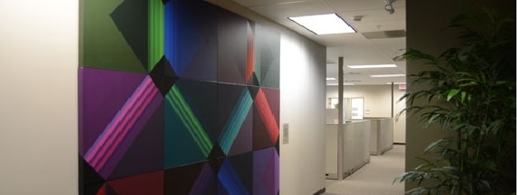 My Rainbow #1 by Duncan De Kergommeaux, 1971 Acrylic on canvas, McIntosh collection, purchase, 1972. Installed through the McIntosh's Artshare program in Western's Finance Department, Support Services Building.