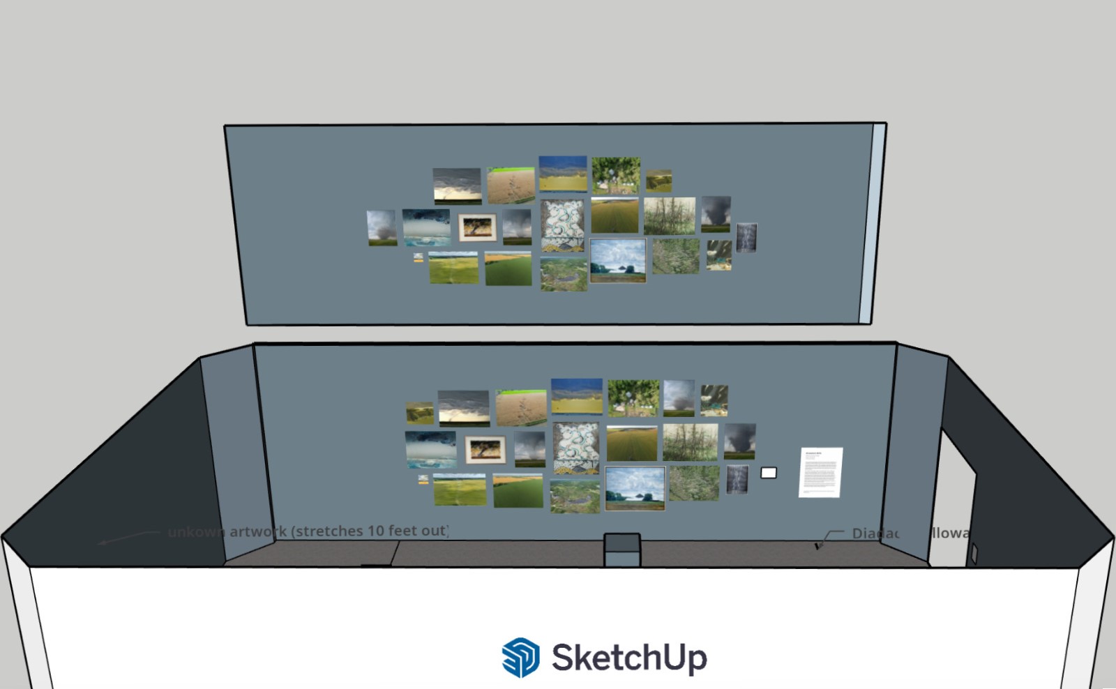 Sketch up rendering of Atmospheric Shifts